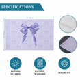 thumbnail image 6 of Purple Bow Placemats Set of 4, Cute Bowknot Simple Pure Color Placemats for Dining Table, Place Mats for Kitchen Tabletop, Waterproof Wipeable Dining Table Mats Set, 6 of 9