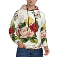 thumbnail image 2 of Daiia Vintage Bike Flower Butterfly for Men's Fashion Hoodies & Sweatshirts with Kangaroo Pocket Hooded Sweatshirt Breathable & Moisture Wicking-X-Large, 2 of 7