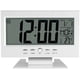 thumbnail image 1 of Reloj calendario digital Reloj despertador de escritorio digital LCD multifunción con luz nocturna y hora de repetición/fecha/temperatura (plateado) ER, 1 of 5
