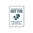 thumbnail image 2 of Hot Tub Welcome Novelty Sign, Metal Wall Decor - 10x14 inches, 2 of 4