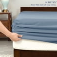 thumbnail image 3 of Subrtex  ultra-soft 4-piece Deep Pocket Microfiber Tencle Bed Sheet Set Twin XL - Gray, 3 of 5