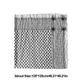 thumbnail image 4 of Pañuelo Shemagh Pañuelo árabe para la cabeza para hombres adultos, 125x12 5/140x140cm, bufanda Shemagh del desierto, tocado musulmán, 4 of 8