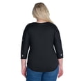 thumbnail image 4 of Plus Size Cold Shoulder Grommet Detail Top, 4 of 7