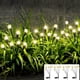 thumbnail image 1 of Luces solares para jardín JURASNOW, 8 LED, 4 unidades, impermeables, color blanco cálido, 1 of 5