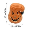 thumbnail image 3 of Pumpkin Lamp Post Light Cover Lantern Halloween Decoration, Pumpkin Statue Table Decor, Decorative Bucket Party Arrangement for Home Office, Haunt House Indoor Outdoor Festive Display, 3 of 5