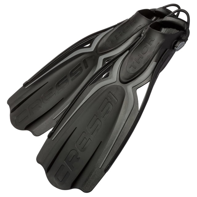 Aleta Ajustable CRESSI Thor EBS Uso con Bota Negro XL | 30/31 MX | 45/46 EU