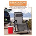 thumbnail image 7 of CozyBox Lounge Chair Outdoor Textilene Fabric Reclining Folding Lounge Chair Mesh Steel Frame With Piillow And Cup Holder Tray Lawn Lounging Chair Indoor Outdoor Pool Beach Camping Chair, 7 of 7