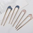 thumbnail image 2 of Fashion Retro U Shape Hairpin For Women Gilrs Simplicity Metal U Sticks French Style Stick Hair Fork Hairstyle Hair Bun Maker, 2 of 5