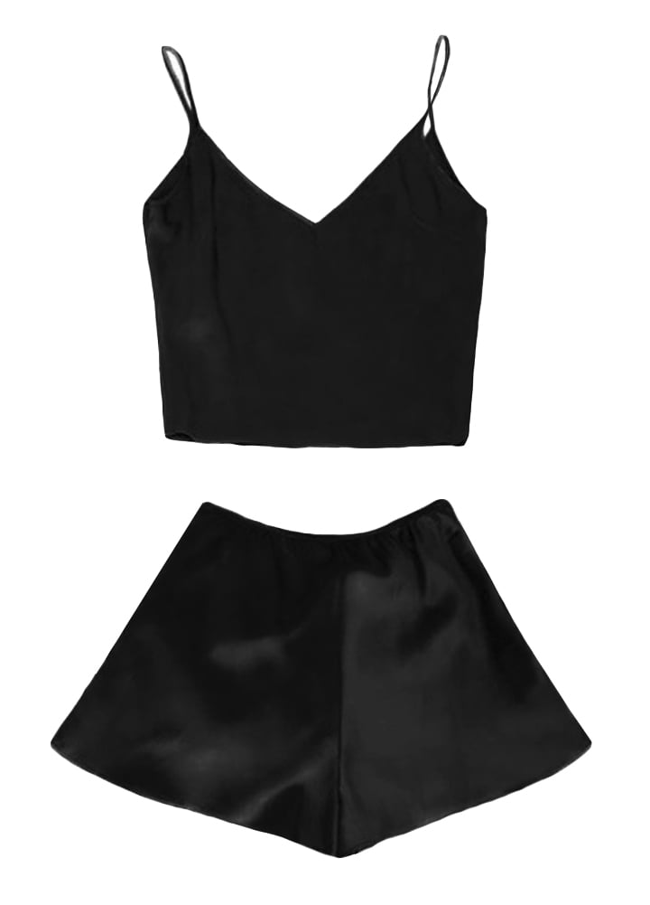 silk shorts and top nightwear
