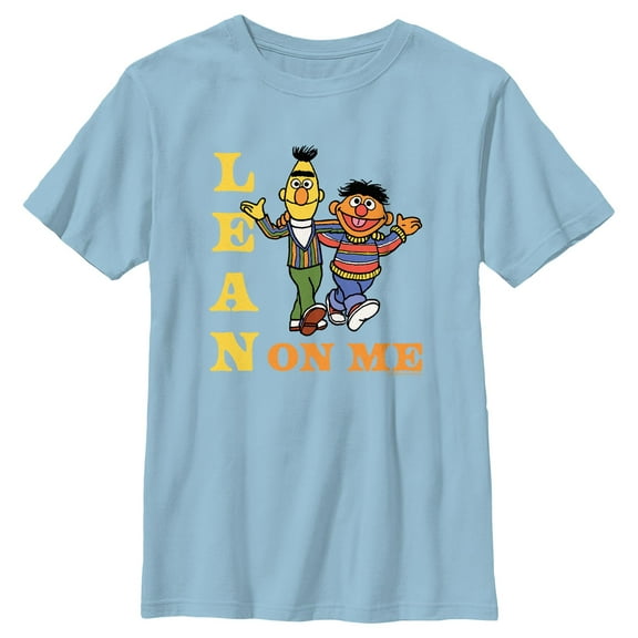 Boy's Sesame Street Bert and Ernie Lean On Me Graphic T-Shirt