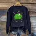 thumbnail image 5 of Charella Sweatshirts for Women St Patricks Day Decorations Long Sleeve Crewneck Tops 2024 Trendy T-shirt,Navy,XS, 5 of 5