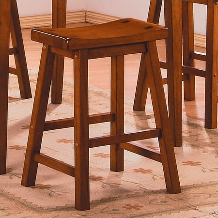 Trent Home Saddleback 24 Seat Bar Stool In Oak Set Of 2
