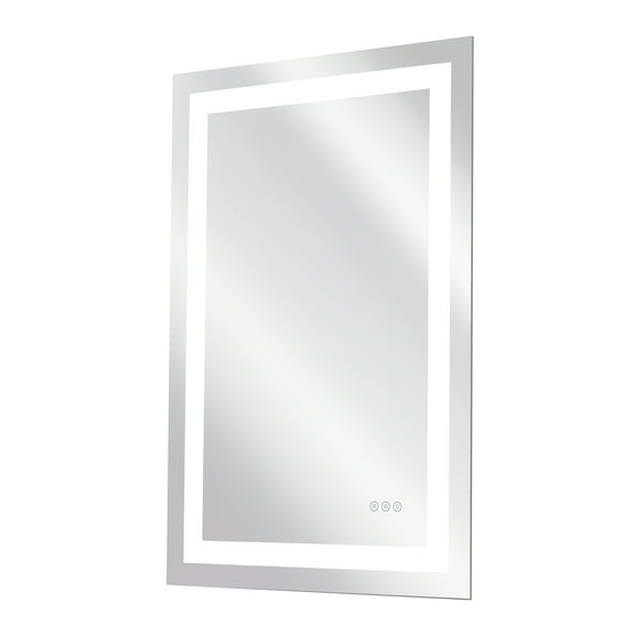 ABM04R-1 36" W x 28" H Rectangle Frameless LED Anti-fog Bathroom Vanities Wall Mirrors