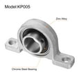 thumbnail image 3 of 2pcs KP005 Pillow Block Bearings 25mm Bore Bearing Units Zinc Alloy Flange Mounted Bearing Housing, P6(ABEC3), 3 of 6