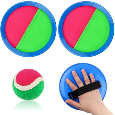 Paddle Catch Ball Set Toss and Catch Ball Game Set with 2 Paddles and 1 Balls, Perfect for Backyards Beach Lawn Suitable for Kids/Family, Blue