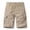 Khaki01, variant on Dwelliawo Mens Elastic Waist Cargo Shorts Quick Dry Lightweight Relaxed Fit Outdoor Pants Elastic Waist Solid Summer Shorts with Pockets Short Pants Black XL