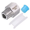 thumbnail image 1 of Adaptador de conexión de tubería de acero inoxidable 304 Uxcell, reductor de 3/8" G hembra a 3/8" NPT macho, 1 of 6