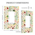 thumbnail image 3 of Disketp Ladybug And Wild Flowers Decorator Light Switch or Receptacle Outlet Wall Plate Decorator Wall Plate Child Safe Outlet Cover-Style U, 3 of 6