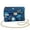 Blue Butterfly, variant on Aztec Tribal Crossbody Bags Leather Women Craftsmanship Trendy Women Crossbody Bag with Chain Strap Versatile Minimalist Fashion for Daily Use and Travel