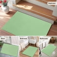 thumbnail image 6 of Green Large Area Rugs for Bedroom Living Room, Soft Non Slip Carpet Bedside Rug, Minimalist Solid Color Modern Abstract Rectangular Floor Cover Kitchen Accent Rug 2'x3' for Dining Room/Office, 6 of 9