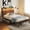 Vintage, variant on Casacomoda Twin Bed Frames, Storage Headboard with Charging Station, RGB Light Strips, Solid and Stable, Noise Free, No Box Spring Needed, Easy Assembly, Rustic Brown