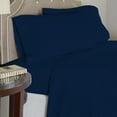 thumbnail image 2 of Pointehaven Flannel Deep Pocket Set with Oversized Flat Sheet, Twin, Navy, 2 of 7