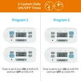 myTouchSmart Indoor PlugIn Digital Timers, Simple Setup, 2pack, 26745