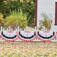 thumbnail image 5 of Christmas Fan-Shaped Yard Flag – Polyester Scalloped Banner with Canvas Header & Eyelets – Outdoor/Indoor Fence, Porch or Window Hanging Decor, 5 of 5