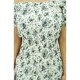 thumbnail image 6 of Bimba Women's Floral Smocked Waist Cotton Maxi Summer Chic Dress, 6 of 7