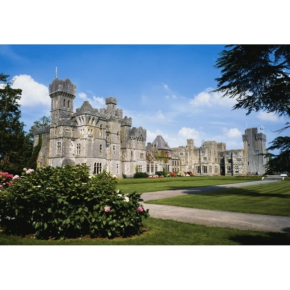 Posterazzi DPI1826740 Ashford Castle County Mayo Ireland - Exterior of A 13th Century Castle Poster Print by The Irish Image Collection, 18 x 12