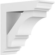 5"W X 12"D X 12"H Standard Balboa Architectural Grade Pvc Bracket With Traditional Ends