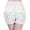 A-White261, variant on XIAONU Lace Ruffled Shorts for Women Elastic Waist Casual Bottoms