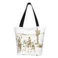 thumbnail image 1 of Disketp Western Desert Cowboys for Women’s Casual Shoulder Tote Bag Cross-body Handbags for Shopping, Travel and Daily Use, 1 of 6