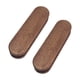 thumbnail image 3 of 2 sartenes de barbacoa de sapeli con mango aislante para camping al aire libre (Forma plana), 3 of 4