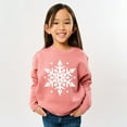 thumbnail image 2 of White Snowflake - Youth Graphic Sweatshirt, 2 of 10