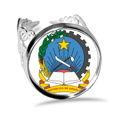 thumbnail image 1 of Luanda Angola National Emblème Bague Réglable Fiançailles de Mariage d'Amour, 1 of 3