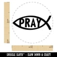 thumbnail image 2 of Pray Ichthys Fish Christian Sketch Self-Inking Rubber Stamp Ink Stamper - UV Ink - Mini 1/2 Inch, 2 of 7