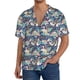 thumbnail image 1 of Fotbe Tropical Sloth Camisa Estampada de Manga Corta para Hombre, Casual de Verano, Estilo Playero, Sin Arrugas-Medium, 1 of 5