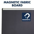 thumbnail image 5 of Quartet Prestige Plus Magnetic Fabric Bulletin Board, 3' x 2', Aluminum Frame, 5 of 5