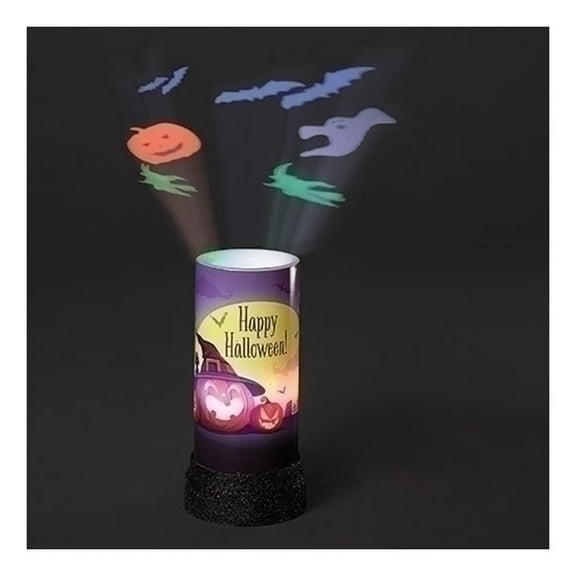 Roman LED Halloween Jack O Lantern 9 Display Projector, 6.75-inch Height, Seasonal Lighting Decoration