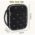 thumbnail image 6 of Bible Cover Case with Durable Handle for Women,Large Bible Tote Bags Organizer Quilted Carrying Book Case ,Bible Study Supplies Accessories Christian Gifts for Women, 6 of 7