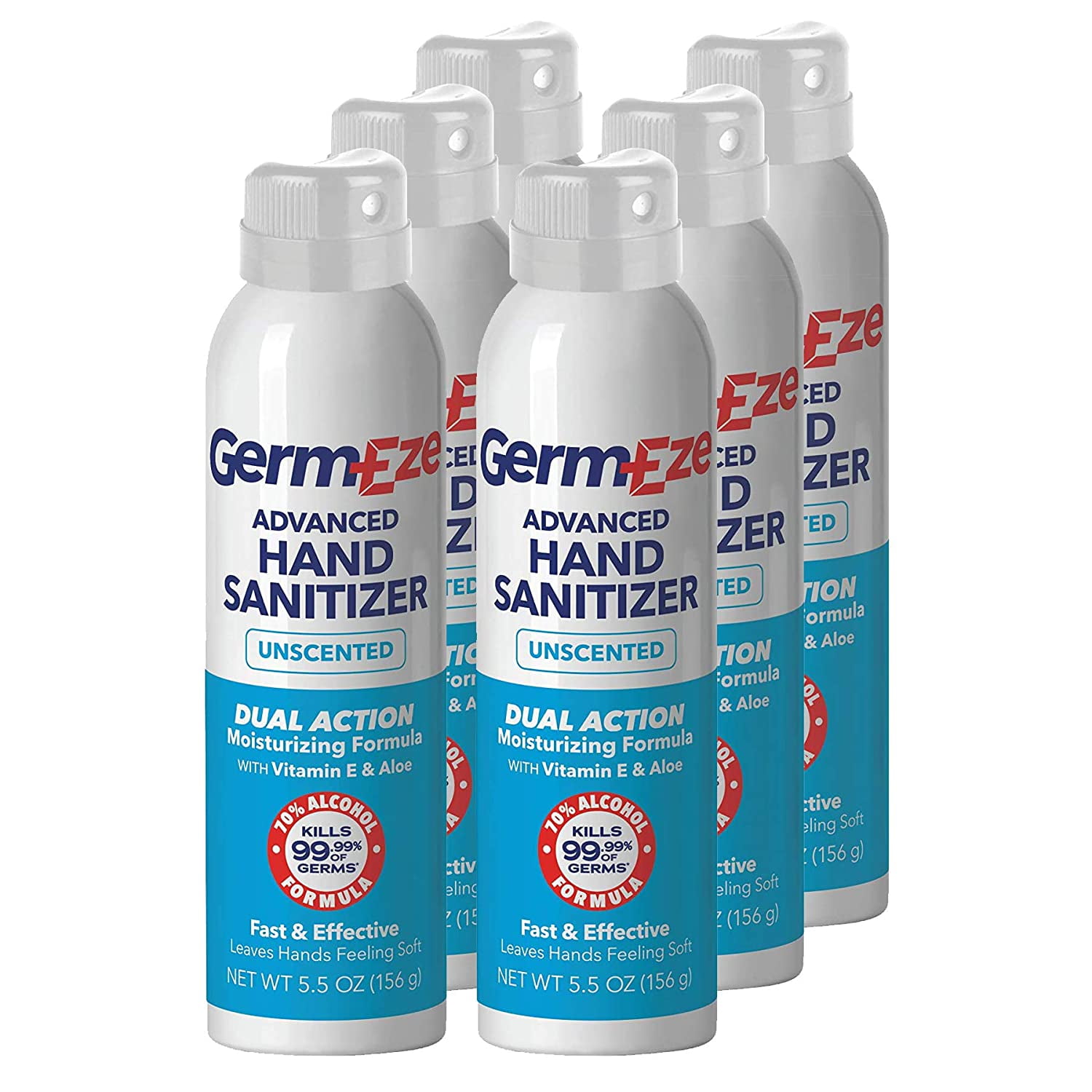 GermEze, Continuous Spray Hand Sanitizer 5.5oz (6pk)