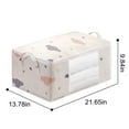thumbnail image 2 of Qholemyo Foldable Mothproof Space-Saving Comforter Storage Bag For King-Size Bedding Pillows Blankets With Closet Storage Organizer Clothes Storage, 2 of 6
