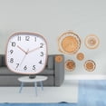 thumbnail image 2 of Reloj de pared para dormitorio, sencillo, grande, digital, para colgar en la pared, artesanal, de ratán, hecho a mano, de PP o ratán., 2 of 8