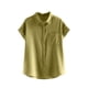thumbnail image 1 of mfyjkho Tops Casuales Para Mujer, Blusas/Camisetas De Verano Para Mujer, Holgadas, Con Mangas Cortas Y Volantes, De Gasa, Con Cuello Redondo Y Mangas Cortas. Tops De Gimnasio Para Mujer S, 1 of 5