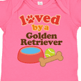 thumbnail image 4 of Inktastic Golden Retriever Loved by a Boys or Girls Baby Bodysuit, 4 of 5