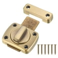 thumbnail image 4 of Uxcell Rotate Bolt Latch, Zinc Alloy Door Lock Gate Latches, 2.6x2" Bronze 2Pack, 4 of 6