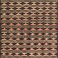 thumbnail image 1 of Ahgly Company Indoor Square Contemporary Dark Brown Abstract Area Rugs, 5' Square, 1 of 6
