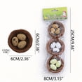 thumbnail image 3 of Mini Easter Faux Bird Nests with Speckled Eggs - Cute Artificial Nest Egg Decor, Festive Spring Easter Ornament for Home Tabletop, Porch & Yard Decoration, 3 of 8