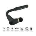 thumbnail image 3 of Brookstone Reachpulse Pro Long Handle Percussion Massager – 6-Speed Deep Tissue Massage Gun with 4 Heads, Rechargeable Battery, Portable Handheld Muscle Therapy for Pain Relief & Recovery, 3 of 8